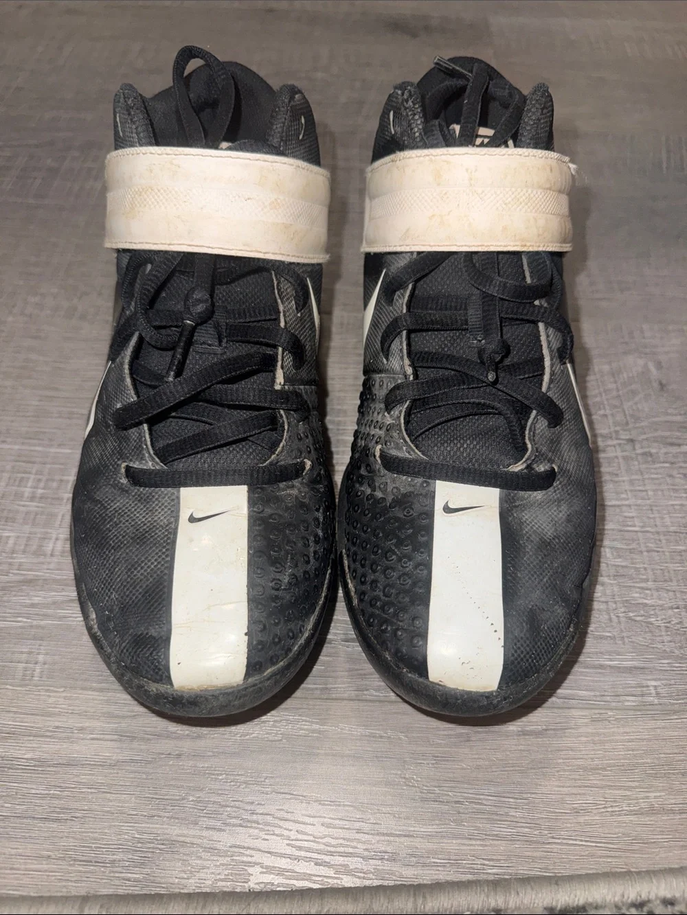 Nike Black and White Kids Cleats